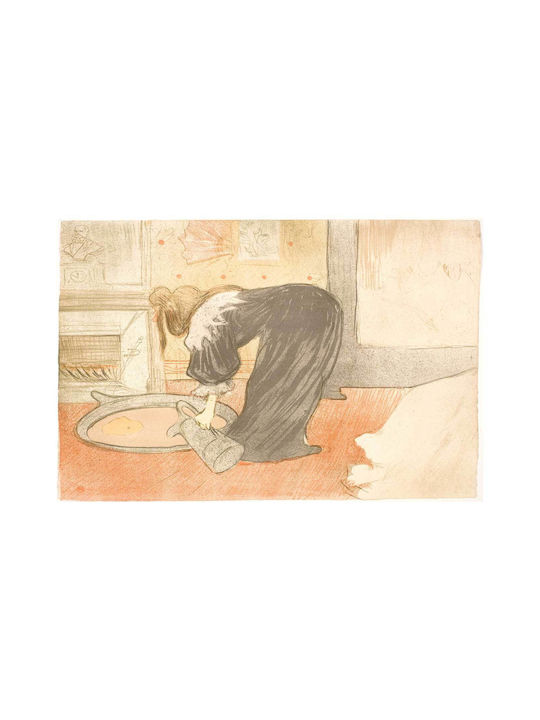 Femme Au Tub Painting on Canvas 40x50cm