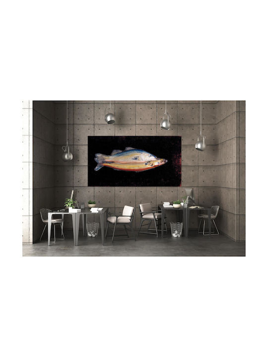 Two Fish One Painting Glass 50x80cm