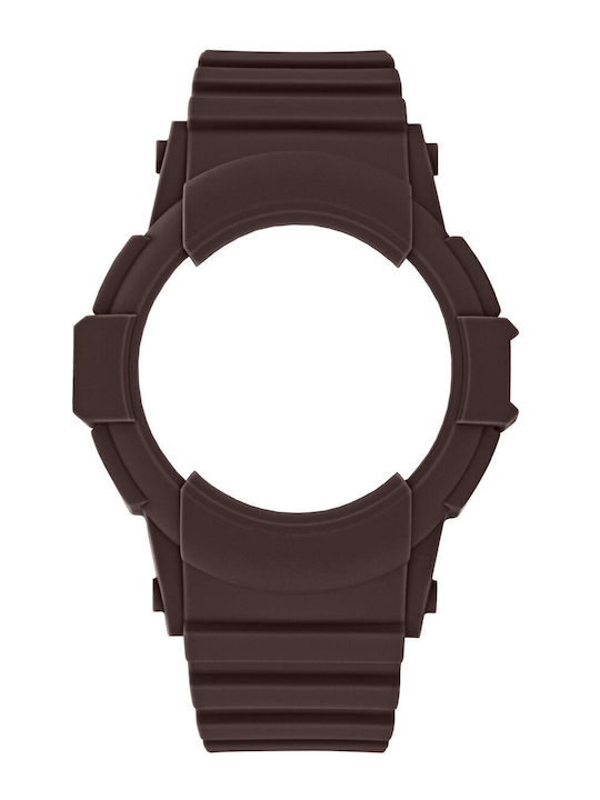 WATX & CO Gummi-Armband Braun 49mm