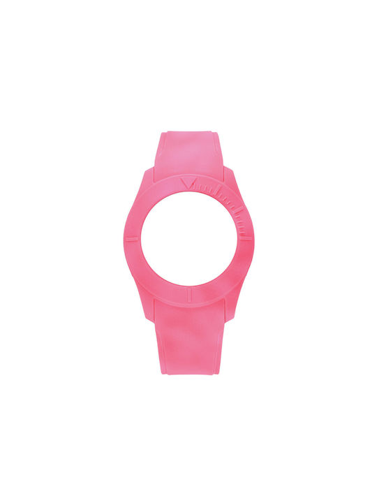 WATX & CO Καουτσούκ Λουράκι Ροζ 38mm
