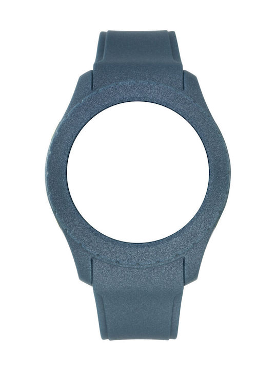 WATX & CO Καουτσούκ Λουράκι Μπλε 49mm