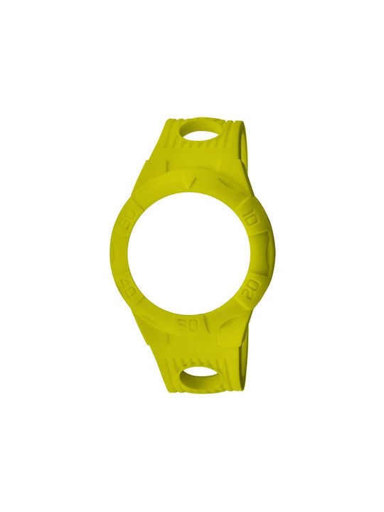 WATX & CO Καουτσούκ Λουράκι Κίτρινο 49mm