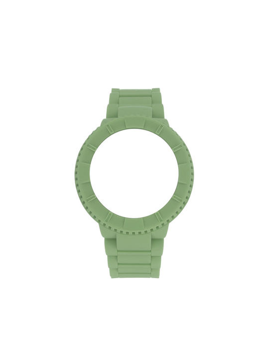 WATX & CO Καουτσούκ Λουράκι Πράσινο 49mm