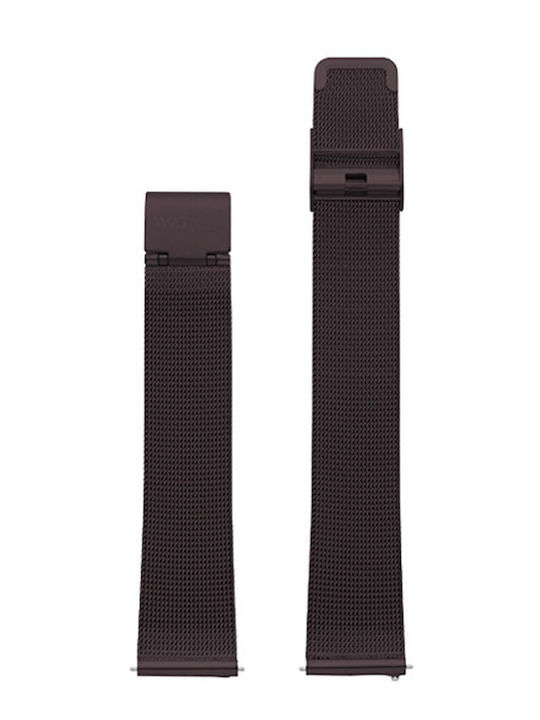 WATX & CO Μεταλλικό Μπρασελέ Καφέ 38mm WATX & CO Μεταλλικό Μπρασελέ Καφέ 38mm