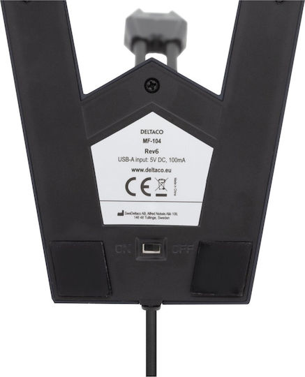 Deltaco MF-104 Electret Μικρόφωνο USB Επιτραπέζιο