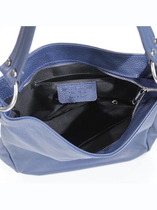 Passaggio Leather Leather Women's Bag Shoulder Blue