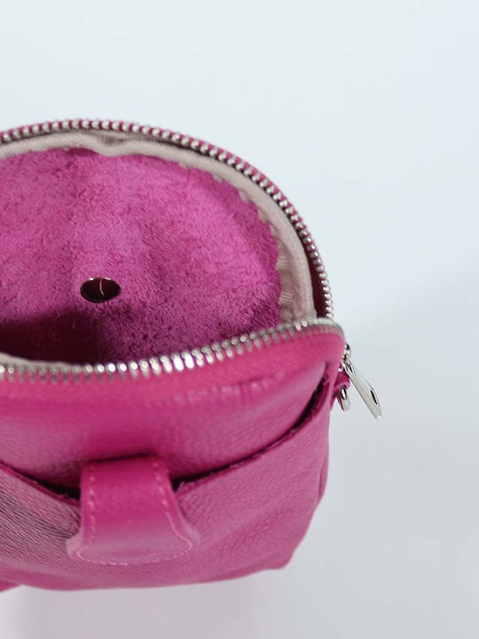 Passaggio Leather Leather Women's Mobile Bag Fuchsia