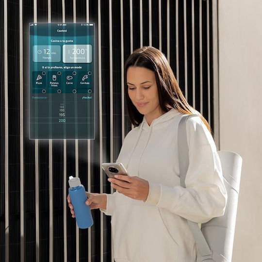 Cecotec Cecofry Full 5500 Connected Pack Friteuză cu aer cu Wi-Fi 5.5lt Argintiu