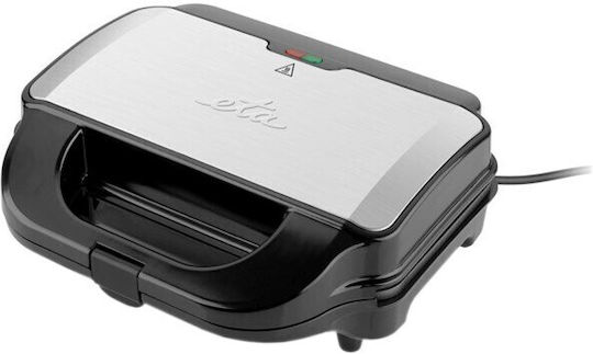 ETA Sorento 3151 90010 Sandwich Maker with Removable Plates for 2 Sandwiches 900W Inox