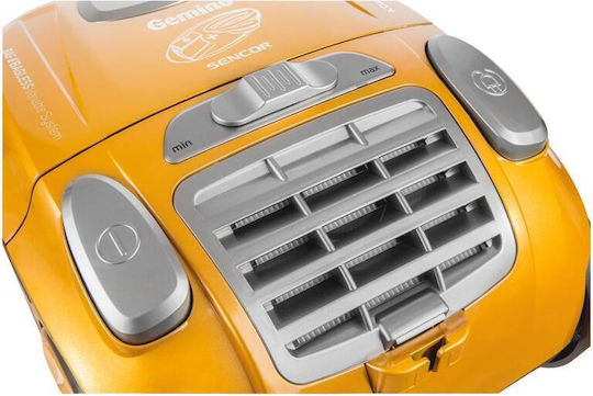 Sencor SVC 900-EUE3 Ηλεκτρική Σκούπα 700W με Σακούλα 4.5lt Κίτρινη