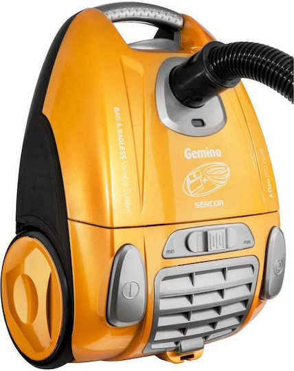 Sencor SVC 900-EUE3 Ηλεκτρική Σκούπα 700W με Σακούλα 4.5lt Κίτρινη