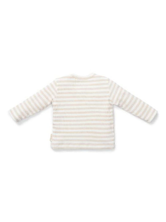 Little Dutch Kids Blouse Long Sleeve Sand/White