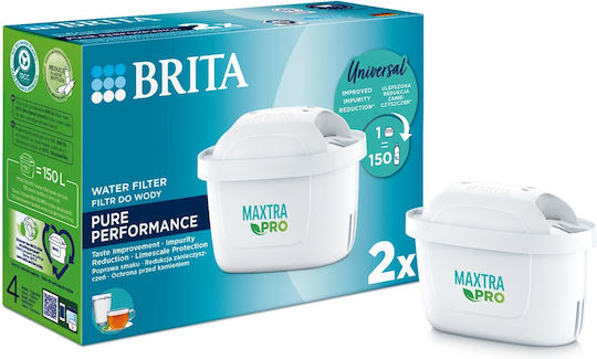 Brita Water Filter Replacement for Pitcher Maxtra Pro Pure 2pcs