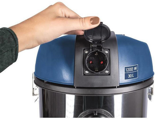 Scheppach ASP30PLUS Aspirator Lichide / Solide 1200W cu Inoxidabil Recipient 30lt