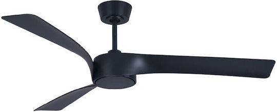 Lucci Air Ceiling Fan 132cm with Light Fixture Black