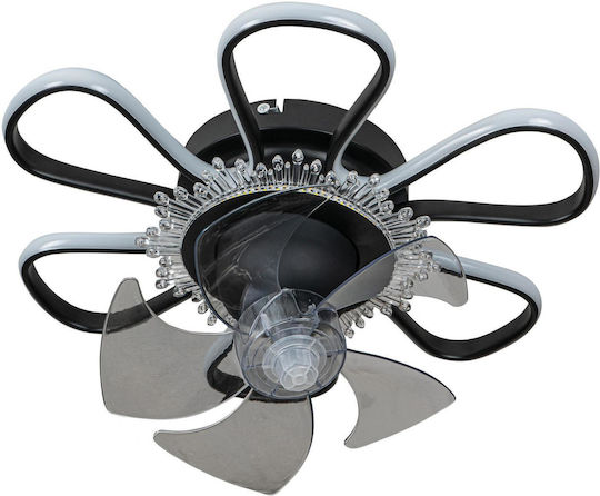 ARlight CFC 9506 BK Plafonieră 50cm cu Lentile De Mărire Neagră