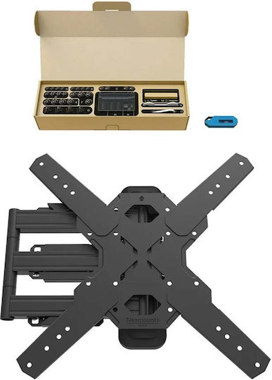 Neomounts S55143772 Wandmontage TV-Halterung Mit Verlängerungsarm Bis 65 Zoll Und 40kg Silber