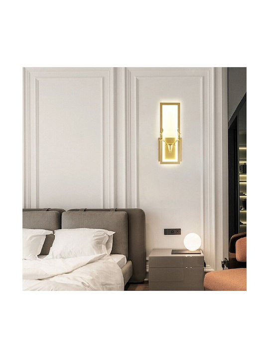 Modern Lamp Wall with Integrated LED and Warm White Light 32x12.5x8cm