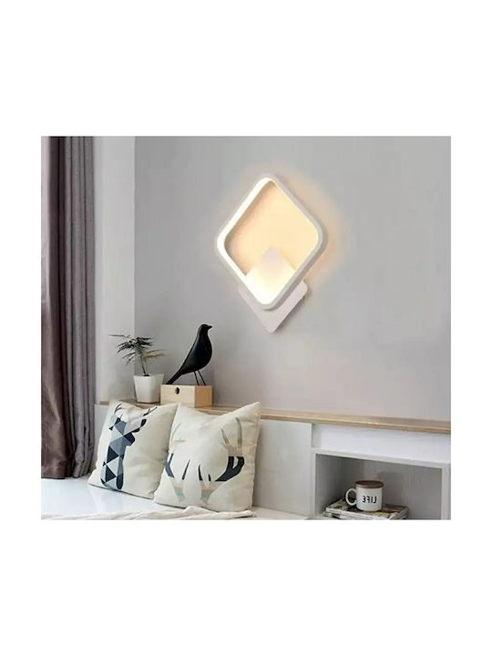 Modern Wall Lamp with Integrated LED and Warm White Light Width 24cm