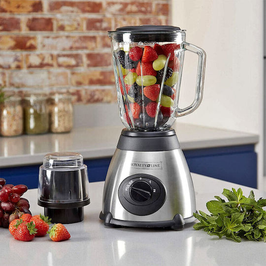 Royalty Line SME-600.6 Blender with Glass Jug 1.5 lt 600W Gray