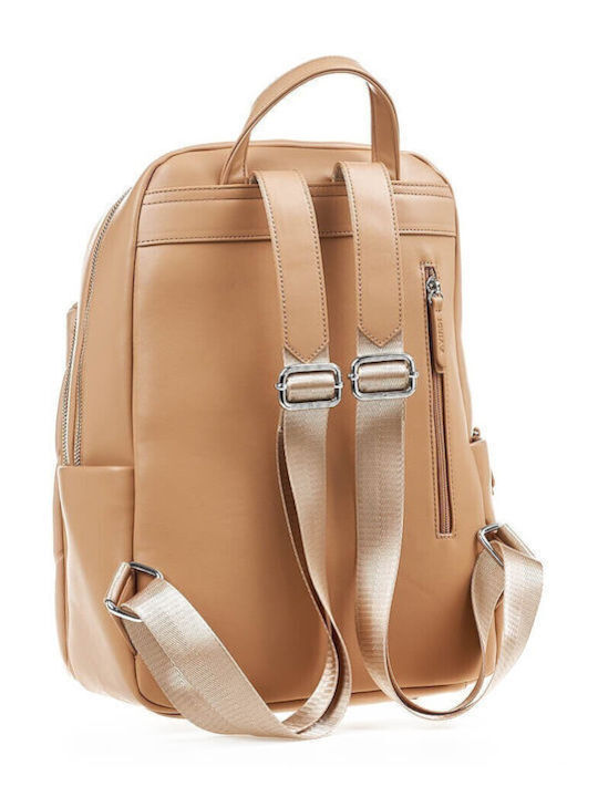 Verde Women's Bag Backpack Beige