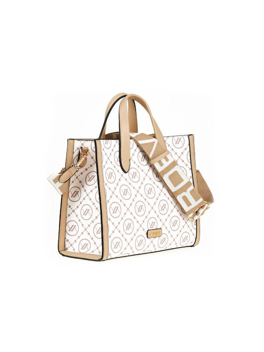 Verde Damen Tasche Hand Beige