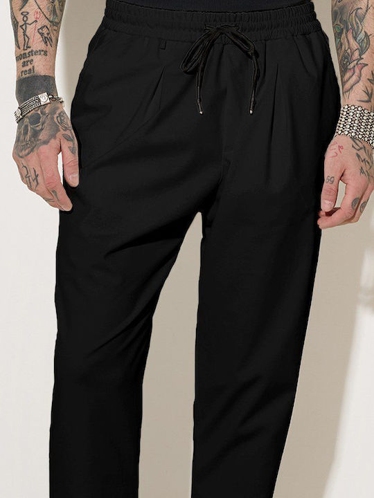 Stefan Fashion Men's Trousers Black