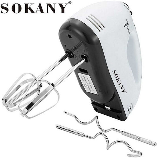 Sokany 133 Миксер Ръчен 180W Бял