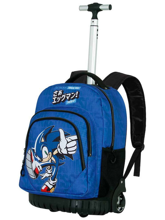 Ghiozdane Scoala Troler Sonic Hedgehog On Run 47 X 32 X 27 Cm Culoare Albastru