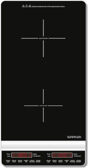 G3Ferrari Countertop Burner Induktion Double Schwarz
