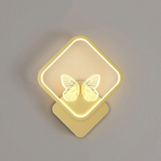 PH216 Modern Lamp Wall with Integrated LED and Warm White Light 29x25cm