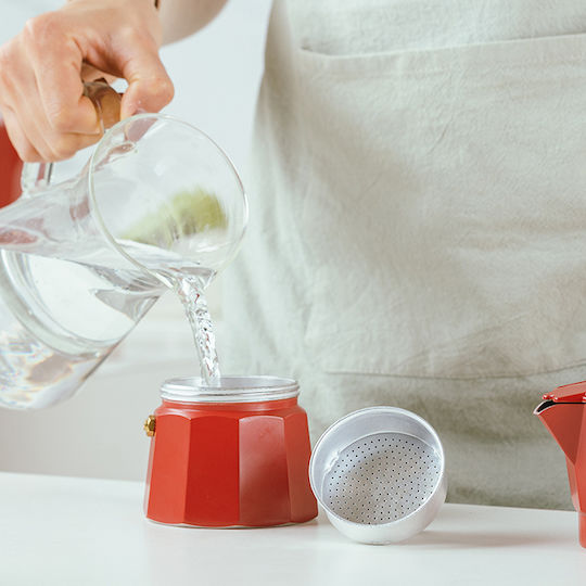 Nava Μπρίκι Espresso 1cups Κόκκινο