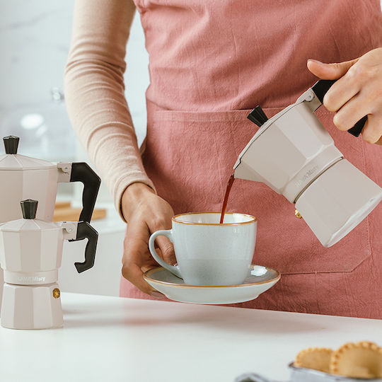 Nava Misty Espressokocher Für Den Herd 6 Tassen Braun