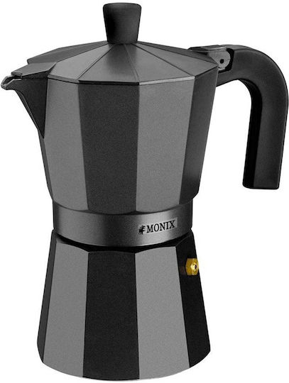 Monix Vitro Noir Ηλεκτρικό Μπρίκι Espresso 9cups Μαύρο