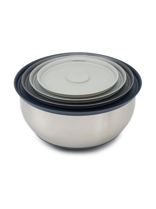 Joseph Joseph Nest Prep&store Σετ Δοχεία Φαγητού Inox Γκρι 4τμχ