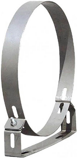 Inox Shell Στήριγμα Καπνοδόχου Inox 250mm Ασημί