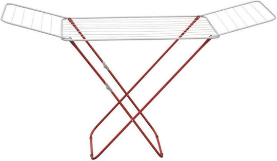 Gimi Jolly Folding Floor Clothes Drying Rack Metallic with Hanging Length 18m