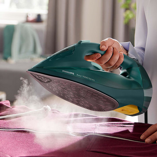 Philips SteamGlide Steam Iron 2800W with Continuous Steam Supply 50g/min Green