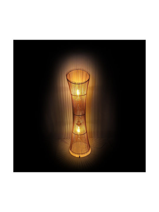 Inart Stehlampe H118xB29.5cm. mit Fassung für Lampe E27 Beige