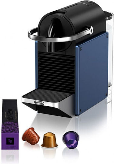 De'Longhi Pixie Pod Coffee Machine Nespresso Pressure 19bar Blue