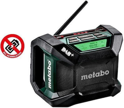 Metabo R 12-18 DAB+ BT Φορητό Ραδιόφωνο Μπαταρίας DAB+ με Bluetooth Μαύρο