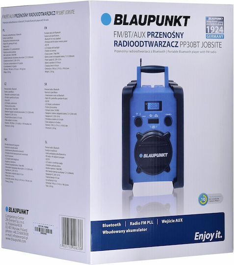Blaupunkt PP30BT Φορητό Ραδιόφωνο με Bluetooth Μπλε