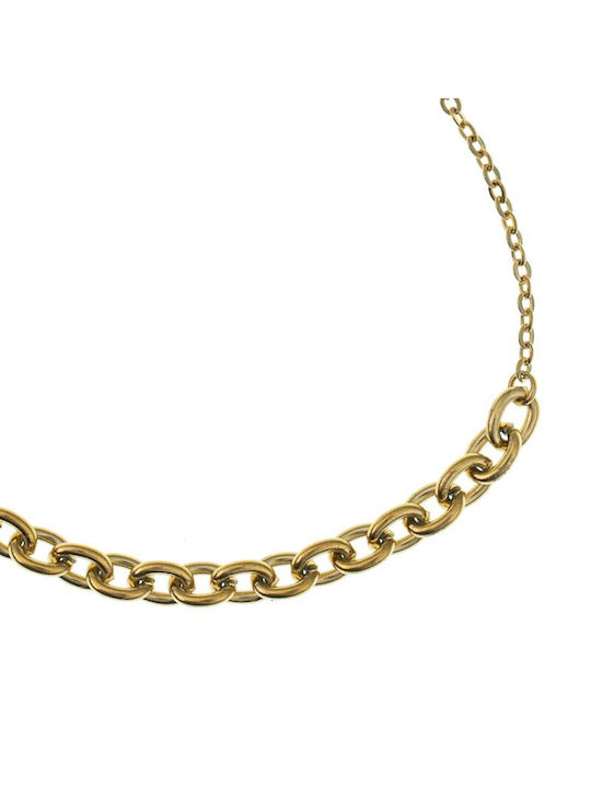 FantazyStores Bracelet Chain made of Steel Gold Plated