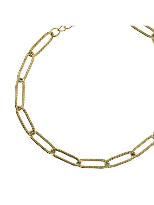 FantazyStores Bracelet Chain made of Steel Gold Plated