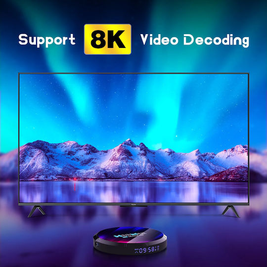 TV Box H96 Max RK3528 H96MaxRK3528 8K UHD cu WiFi USB 2.0 / USB 3.0 4GB RAM și 32GB Spațiu de Stocare cu Sistem de Operare Android 13.0