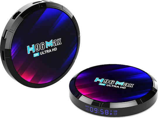 TV Box H96 Max RK3528 H96MaxRK3528 8K UHD cu WiFi USB 2.0 / USB 3.0 4GB RAM și 32GB Spațiu de Stocare cu Sistem de Operare Android 13.0