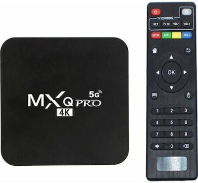 TV Box MXQ 4K 5G 4K UHD με WiFi USB 2.0 4GB RAM και 32GB Αποθηκευτικό Χώρο με Λειτουργικό Android