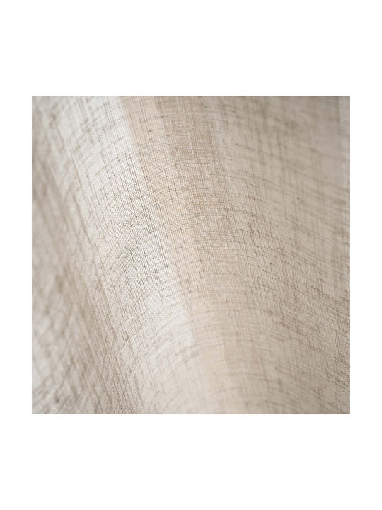 Gofis Home Curtain with Pencil Pleat Combe 502 45 Willow Beige 140x295cm