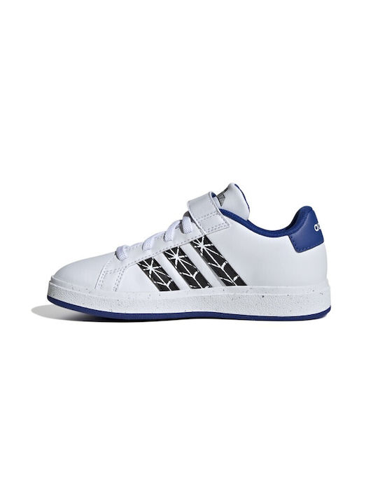 Adidas Παιδικά Sneakers Grand Court Spider με Σκρατς Λευκά