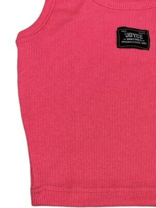 Crop Top pentru copii Fără mâneci Coral